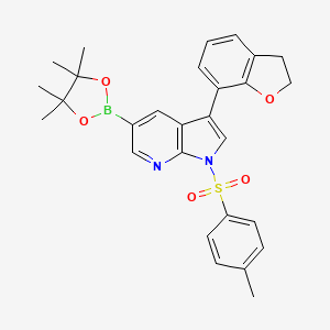 1H-Pyrrolo[2,3-b]pyridine, 3-(2,3-dihydro-7-benzofuranyl)-1-[(4-methylphenyl)sulfonyl]-5-(4,4,5,5-tetramethyl-1,3,2-dioxaborolan-2-yl)-