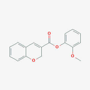 molecular formula C17H14O4 B12947591 2-Methoxyphenyl 2H-chromene-3-carboxylate 