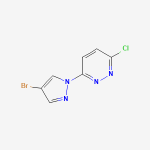 molecular formula C7H4BrClN4 B1294760 3-(4-溴-1H-吡唑-1-基)-6-氯哒嗪 CAS No. 957035-33-5