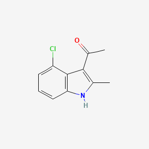 1-(4-Chloro-2-methyl-1H-indol-3-yl)ethan-1-one