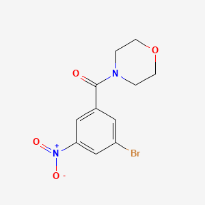 molecular formula C11H11BrN2O4 B1294763 (3-Bromo-5-nitrophenyl)(morpholino)methanone CAS No. 941294-19-5