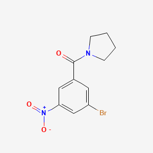 molecular formula C11H11BrN2O3 B1294765 (3-溴-5-硝基苯基)(吡咯烷-1-基)甲酮 CAS No. 941294-20-8