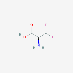 molecular formula C3H5F2NO2 B12947680 3,3-Difluoro-D-alanine 