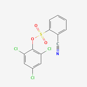 molecular formula C13H6Cl3NO3S B1294770 2,4,6-三氯苯基 2-氰基苯磺酸酯 CAS No. 1171919-29-1