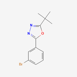 molecular formula C12H13BrN2O B1294771 2-(3-溴苯基)-5-(叔丁基)-1,3,4-噁二唑 CAS No. 957065-96-2