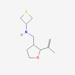 N-((2-(Prop-1-en-2-yl)tetrahydrofuran-3-yl)methyl)thietan-3-amine