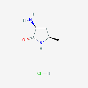 (3S,5R)-3-Amino-5-methylpyrrolidin-2-one hydrochloride