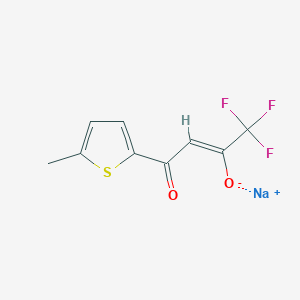 Sodium (Z)-1,1,1-trifluoro-4-(5-methylthiophen-2-yl)-4-oxobut-2-en-2-olate