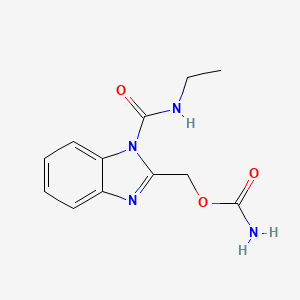 (1-(Ethylcarbamoyl)-1H-benzo[d]imidazol-2-yl)methyl carbamate