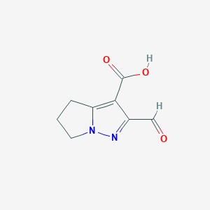 2-Formyl-5,6-dihydro-4H-pyrrolo[1,2-b]pyrazole-3-carboxylic acid