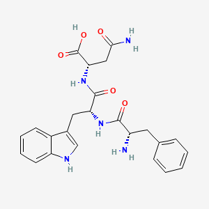 (S)-4-Amino-2-((R)-2-((S)-2-amino-3-phenylpropanamido)-3-(1H-indol-3-yl)propanamido)-4-oxobutanoic acid