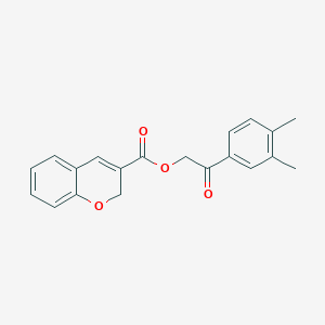 2-(3,4-Dimethylphenyl)-2-oxoethyl 2H-chromene-3-carboxylate