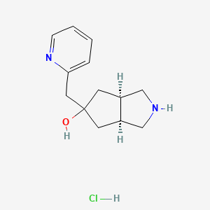 Rel-(3aR,5r,6aS)-5-(pyridin-2-ylmethyl)octahydrocyclopenta[c]pyrrol-5-ol hydrochloride