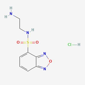 molecular formula C8H11ClN4O3S B12947934 N-(2-Aminoethyl)benzo[c][1,2,5]oxadiazole-4-sulfonamide hydrochloride 