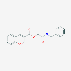 molecular formula C20H19NO4 B12947993 2-(Benzyl(methyl)amino)-2-oxoethyl 2H-chromene-3-carboxylate 