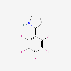 molecular formula C10H8F5N B12948003 (R)-2-(Perfluorophenyl)pyrrolidine 