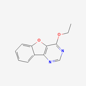 molecular formula C12H10N2O2 B12948010 4-Ethoxybenzofuro[3,2-d]pyrimidine 