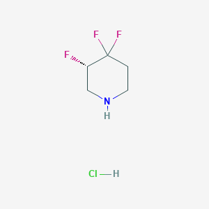 molecular formula C5H9ClF3N B12948028 (3S)-3,4,4-Trifluoropiperidine hydrochloride 