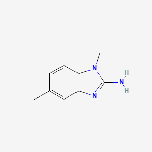 molecular formula C9H11N3 B1294803 1,5-二甲基-1H-苯并[d]咪唑-2-胺 CAS No. 39860-12-3