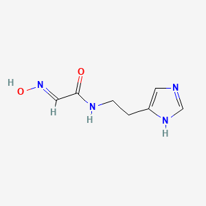 molecular formula C7H10N4O2 B12948042 N-(2-(1H-Imidazol-4-yl)ethyl)-2-(hydroxyimino)acetamide 