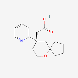 (R)-2-(9-(Pyridin-2-yl)-6-oxaspiro[4.5]decan-9-yl)acetic acid