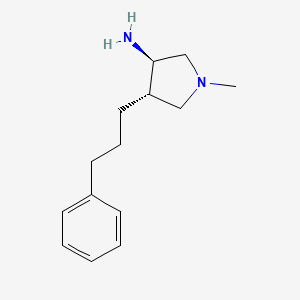 (3R,4S)-1-Methyl-4-(3-phenylpropyl)pyrrolidin-3-amine