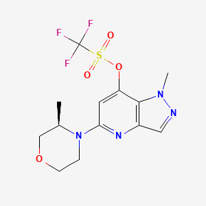 (R)-1-Methyl-5-(3-methylmorpholino)-1H-pyrazolo[4,3-b]pyridin-7-yl trifluoromethanesulfonate