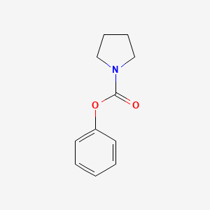 B1294809 1-Pyrrolidinecarboxylic acid, phenyl ester CAS No. 55379-71-0