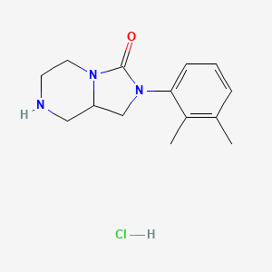 2-(2,3-dimethylphenyl)-1,5,6,7,8,8a-hexahydroimidazo[1,5-a]pyrazin-3-one;hydrochloride