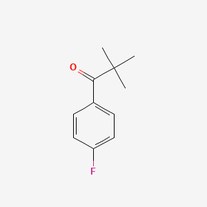 molecular formula C11H13FO B1294811 1-丙酮, 1-(4-氟苯基)-2,2-二甲基- CAS No. 64436-59-5