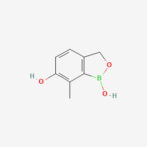 molecular formula C8H9BO3 B12948114 7-methylbenzo[c][1,2]oxaborole-1,6(3H)-diol 