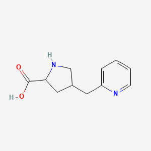 4-(Pyridin-2-ylmethyl)pyrrolidine-2-carboxylic acid