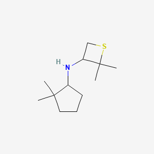 N-(2,2-Dimethylcyclopentyl)-2,2-dimethylthietan-3-amine