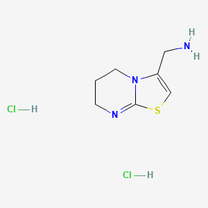 (6,7-Dihydro-5H-thiazolo[3,2-a]pyrimidin-3-yl)methanamine dihydrochloride