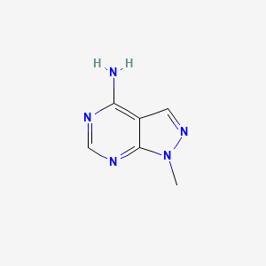 molecular formula C6H7N5 B1294816 1-甲基-1H-吡唑并[3,4-d]嘧啶-4-胺 CAS No. 5334-99-6