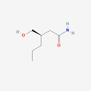 (R)-3-(Hydroxymethyl)hexanamide