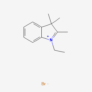 molecular formula C13H18BrN B12948215 1-Ethyl-2,3,3-trimethyl-3H-indol-1-ium bromide 