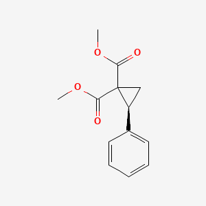 molecular formula C13H14O4 B12948238 Dimethyl (S)-2-phenylcyclopropane-1,1-dicarboxylate CAS No. 158800-60-3