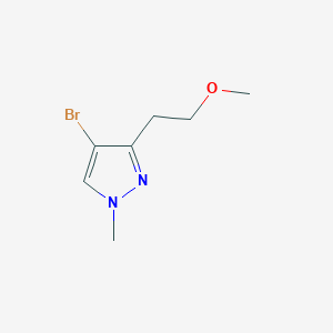 molecular formula C7H11BrN2O B12948250 4-Bromo-3-(2-methoxyethyl)-1-methyl-1H-pyrazole 