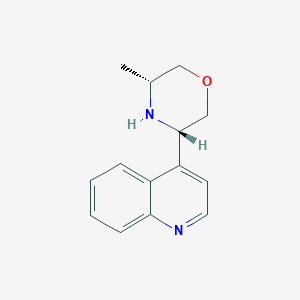 (3R,5S)-3-Methyl-5-(quinolin-4-yl)morpholine