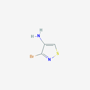 molecular formula C3H3BrN2S B12948264 3-Bromoisothiazol-4-amine 