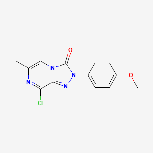 molecular formula C13H11ClN4O2 B12948273 8-chloro-2-(4-methoxyphenyl)-6-methyl-[1,2,4]triazolo[4,3-a]pyrazin-3(2H)-one 