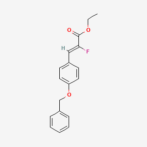 Ethyl 3-(4-(benzyloxy)phenyl)-2-fluoroacrylate