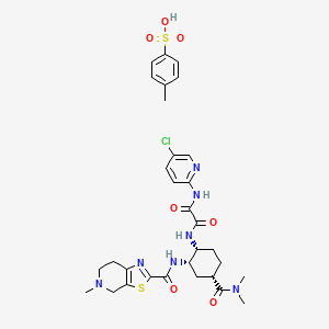 N1-(5-Chloropyridin-2-yl)-N2-((1R,2S,4S)-4-(dimethylcarbamoyl)-2-(5-methyl-4,5,6,7-tetrahydrothiazolo[5,4-c]pyridine-2-carboxamido)cyclohexyl)oxalamide 4-methylbenzenesulfonate