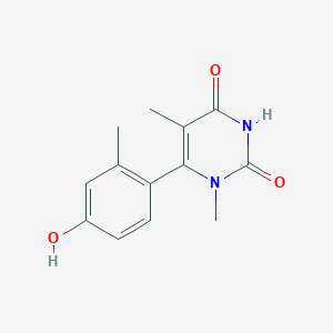 6-(4-Hydroxy-2-methylphenyl)-1,5-dimethylpyrimidine-2,4(1H,3H)-dione