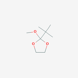 molecular formula C8H16O3 B12948324 2-(Tert-butyl)-2-methoxy-1,3-dioxolane 