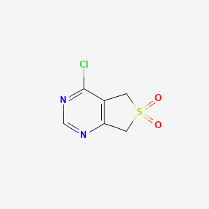 molecular formula C6H5ClN2O2S B12948334 4-Chloro-5,7-dihydrothieno[3,4-d]pyrimidine 6,6-dioxide 