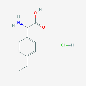 molecular formula C10H14ClNO2 B12948373 (S)-2-Amino-2-(4-ethylphenyl)acetic acid hydrochloride 