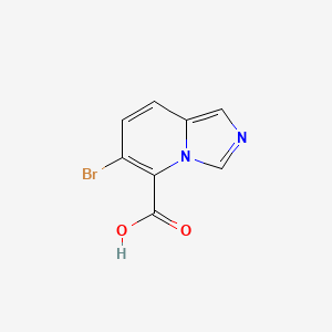 molecular formula C8H5BrN2O2 B12948392 6-Bromoimidazo[1,5-a]pyridine-5-carboxylic acid 