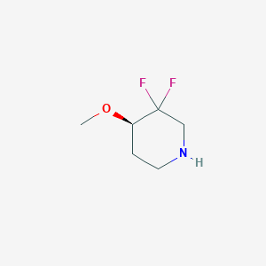 molecular formula C6H11F2NO B12948409 (R)-3,3-Difluoro-4-methoxypiperidine 